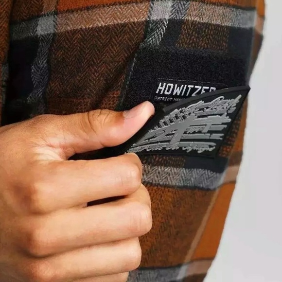 Howitzer Style Men's Flannel Hooded Shacket ARTILLERY Military Grunt Biker - Picture 9 of 17